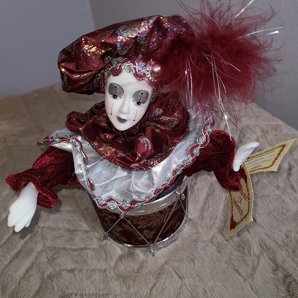 Collector's Choice Burgundy Doll with Drum